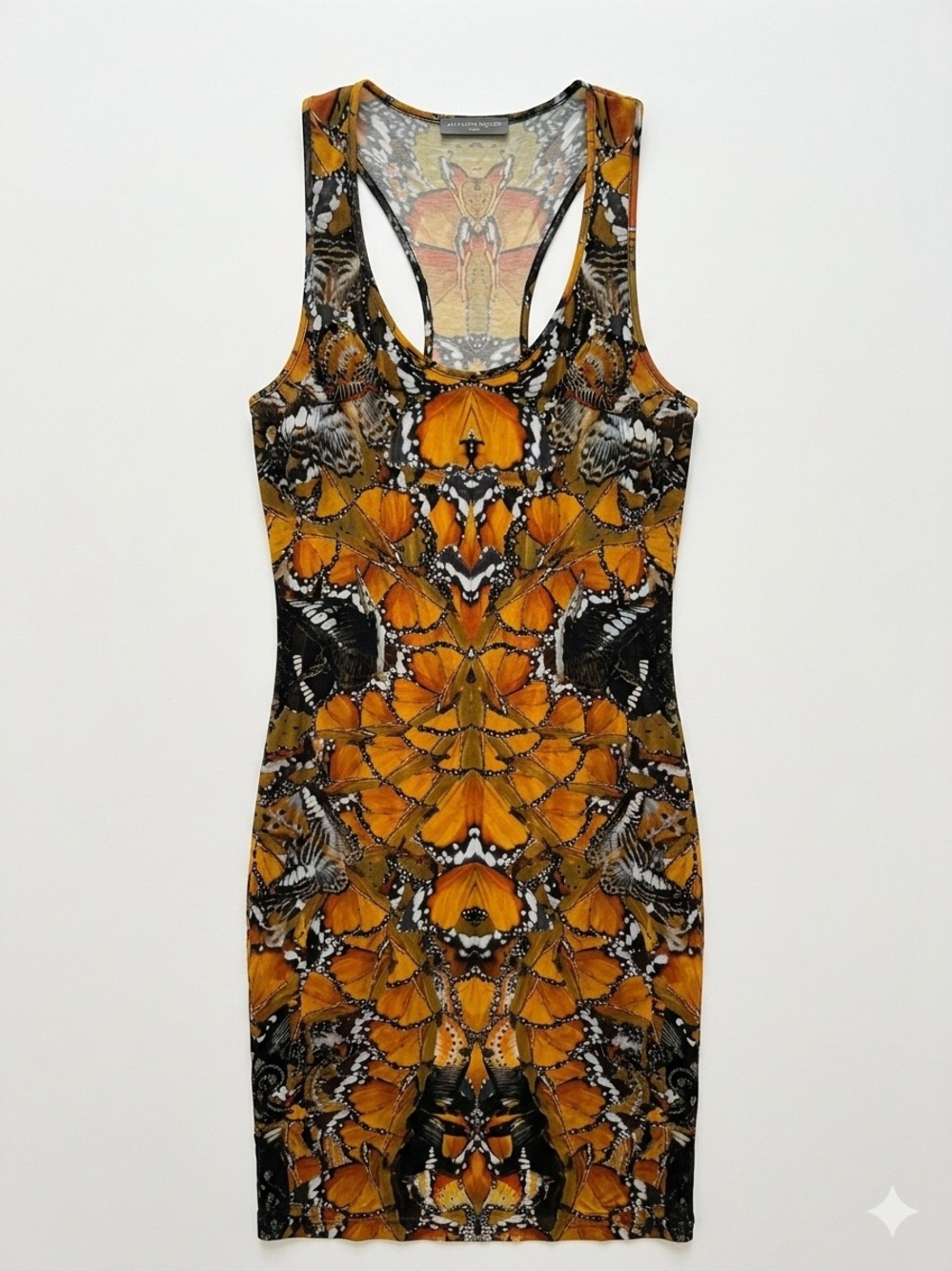 Alexander McQueen monarch butterfly spring summer 2011 archival body con dress